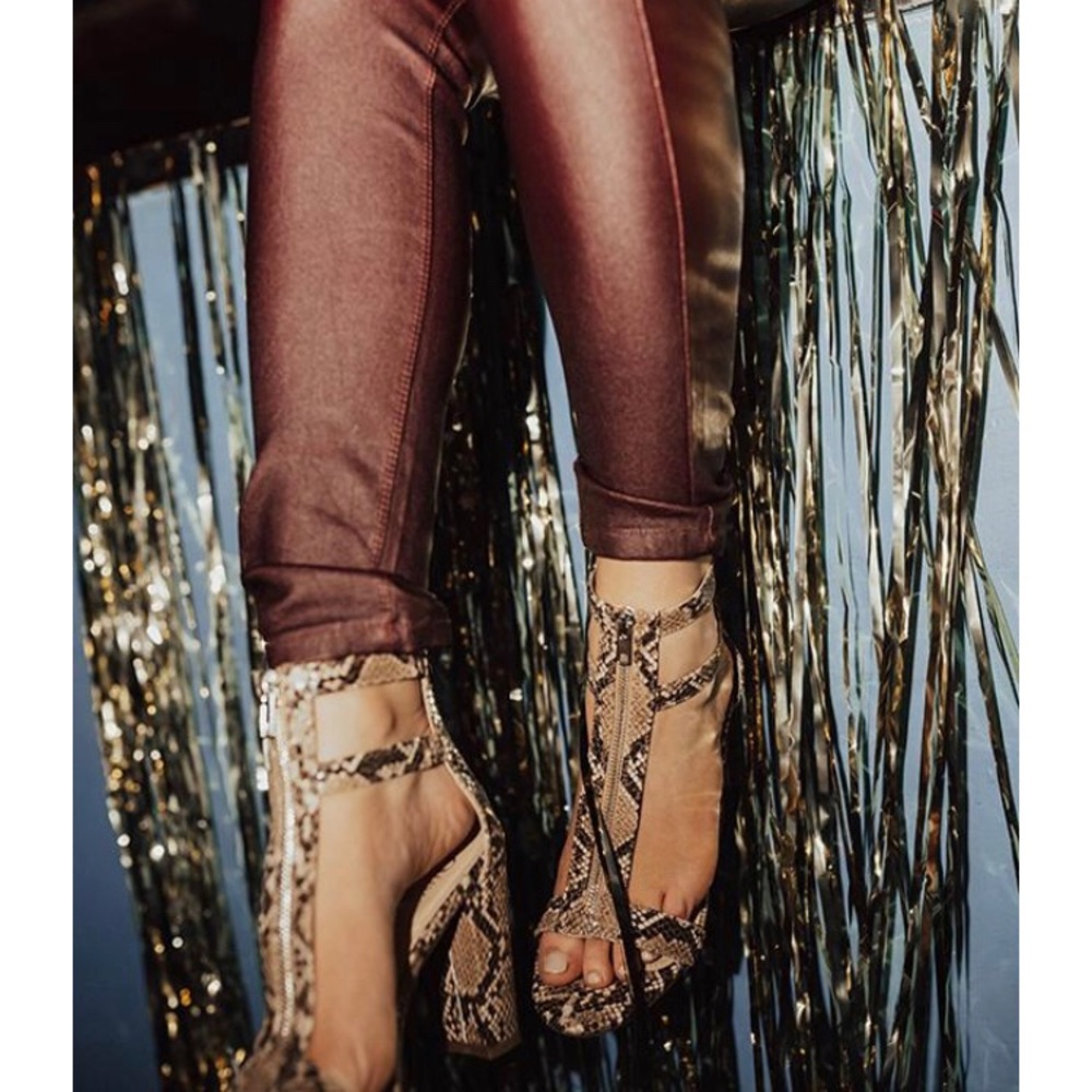 New Snake Print Heels
